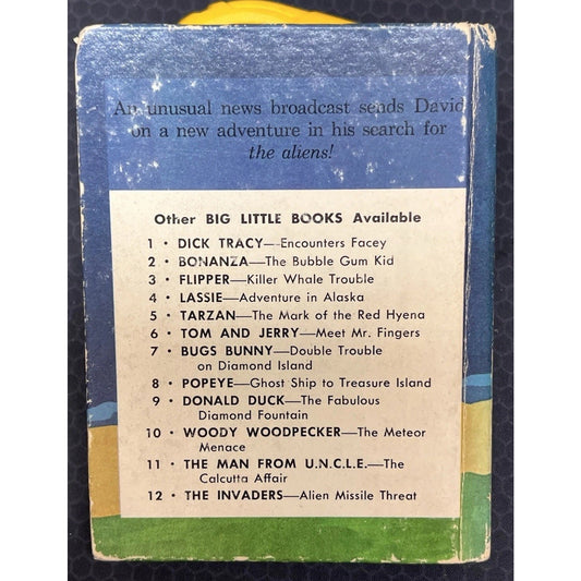 Vintage 1967 Big Little Books The Invaders Alien Missile Threat Book 12 Whitman