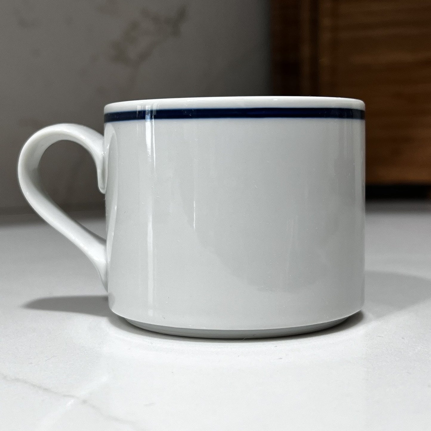 Dansk Bistro Christianshavn Blue Japan 2.75" Flat Demitasse Coffee Cup Tea Mug