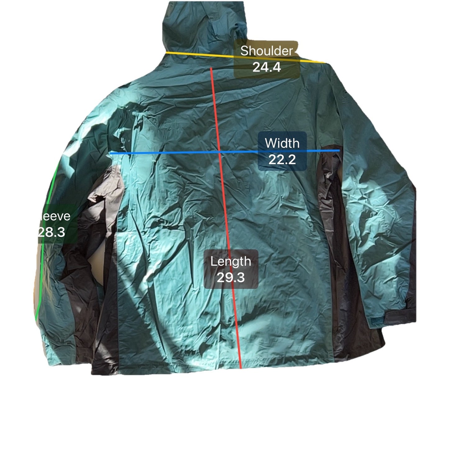 Columbia Omni-Tech Waterproof Rain Jacket Mens C-Large Green Full Zip Hooded