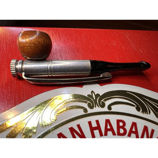 Vintage Gimmick Small Fry Mini Pipe With Pocket Clip