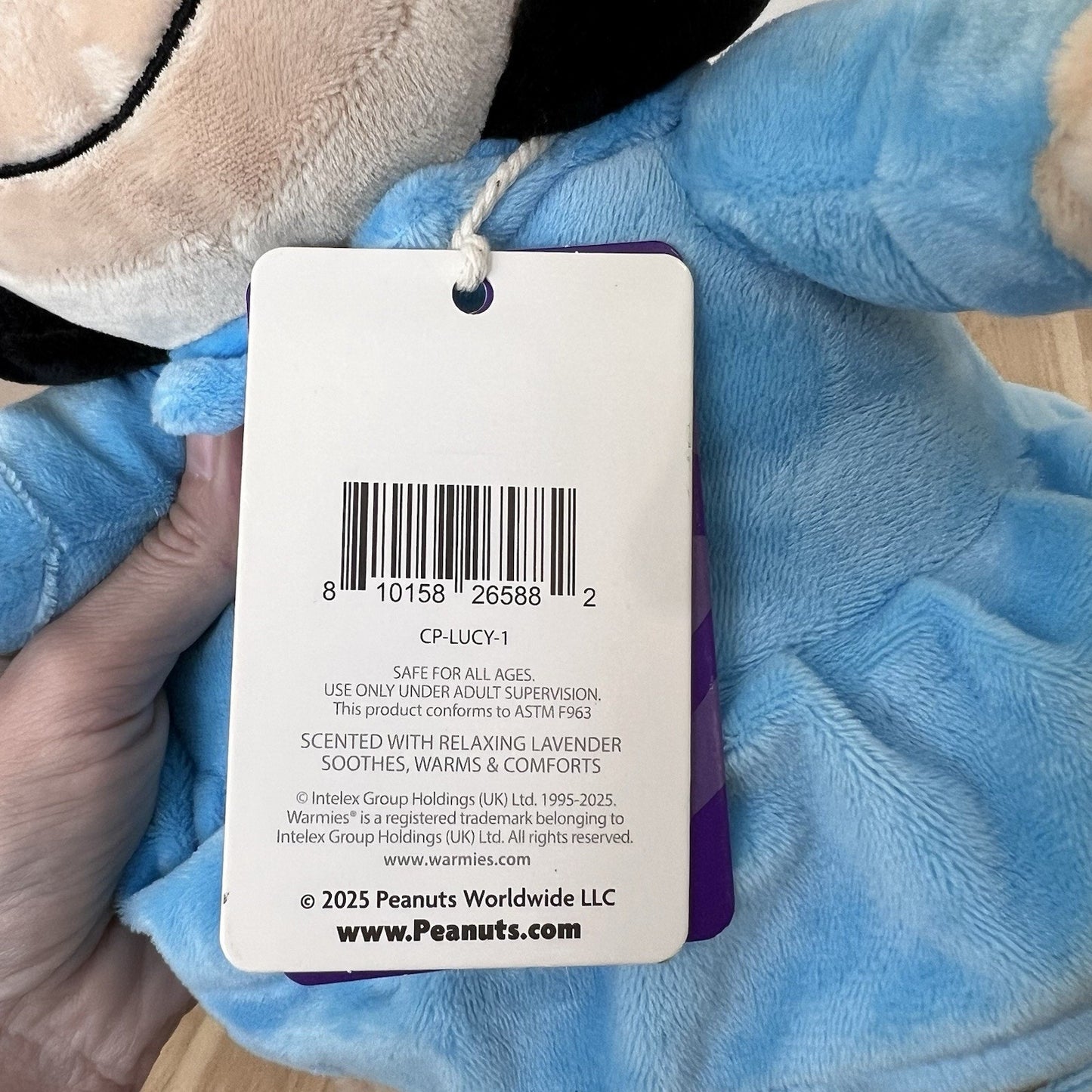 NEW Peanuts Lucy Warmies Microwaveable Weighted Heated Scented Warming Plush