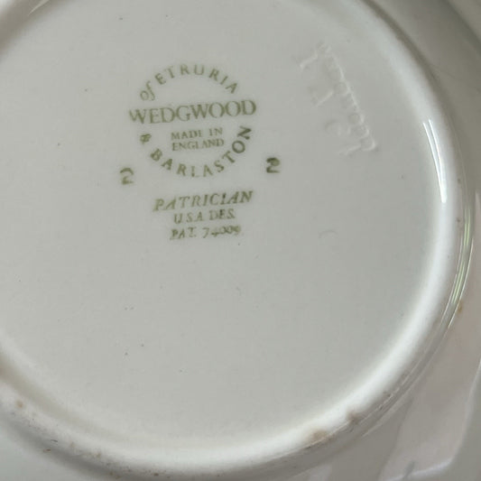 5 x Wedgwood Patrician Bowls Cream Ivory 6.5” Embossed England Victorian