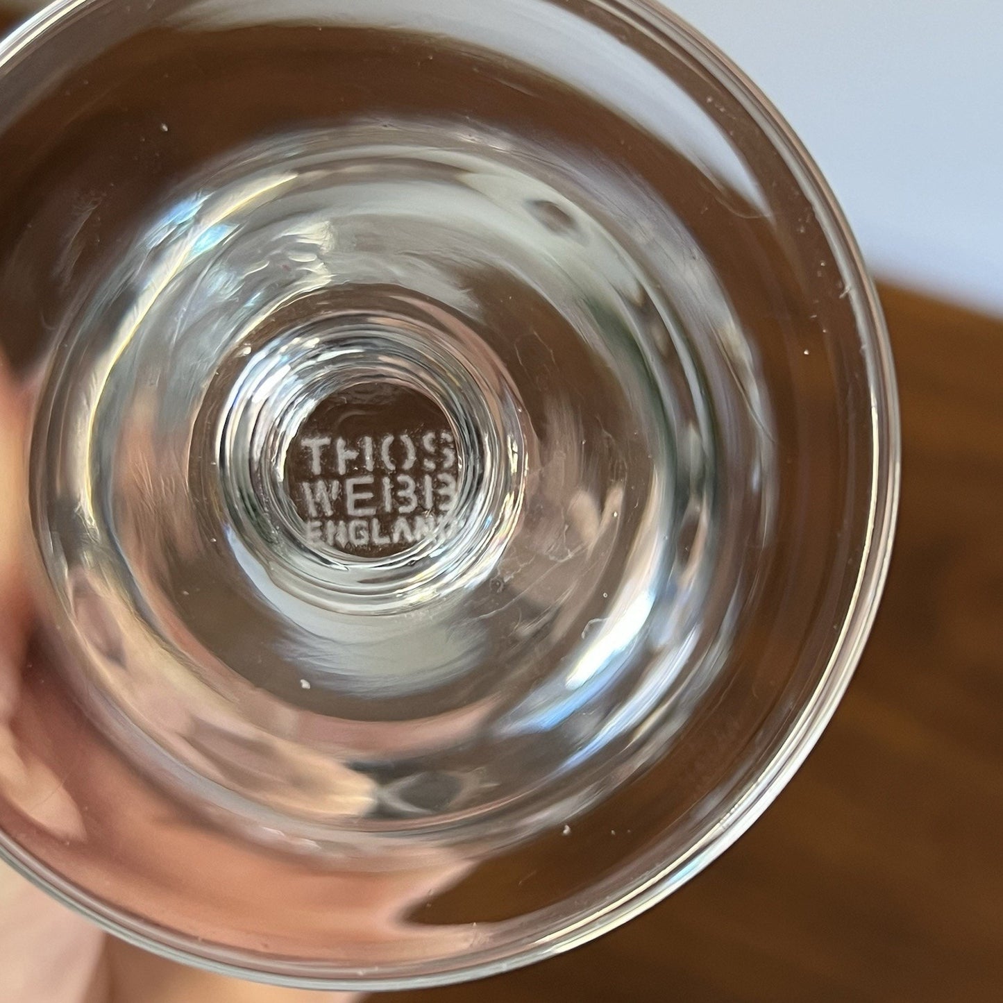 Thomas Webb London Clear Wine Glasses Vintage Barware Regency Old Money Luxury