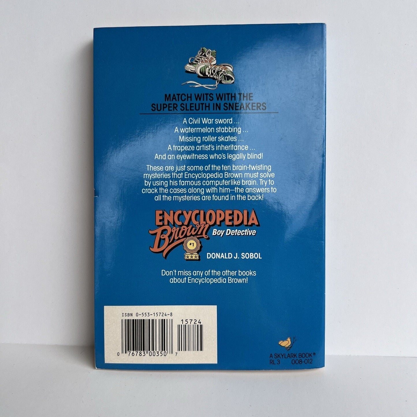 Vintage Encyclopedia Brown, Boy Detective #1 in Series 1995 Donald J. Sobol