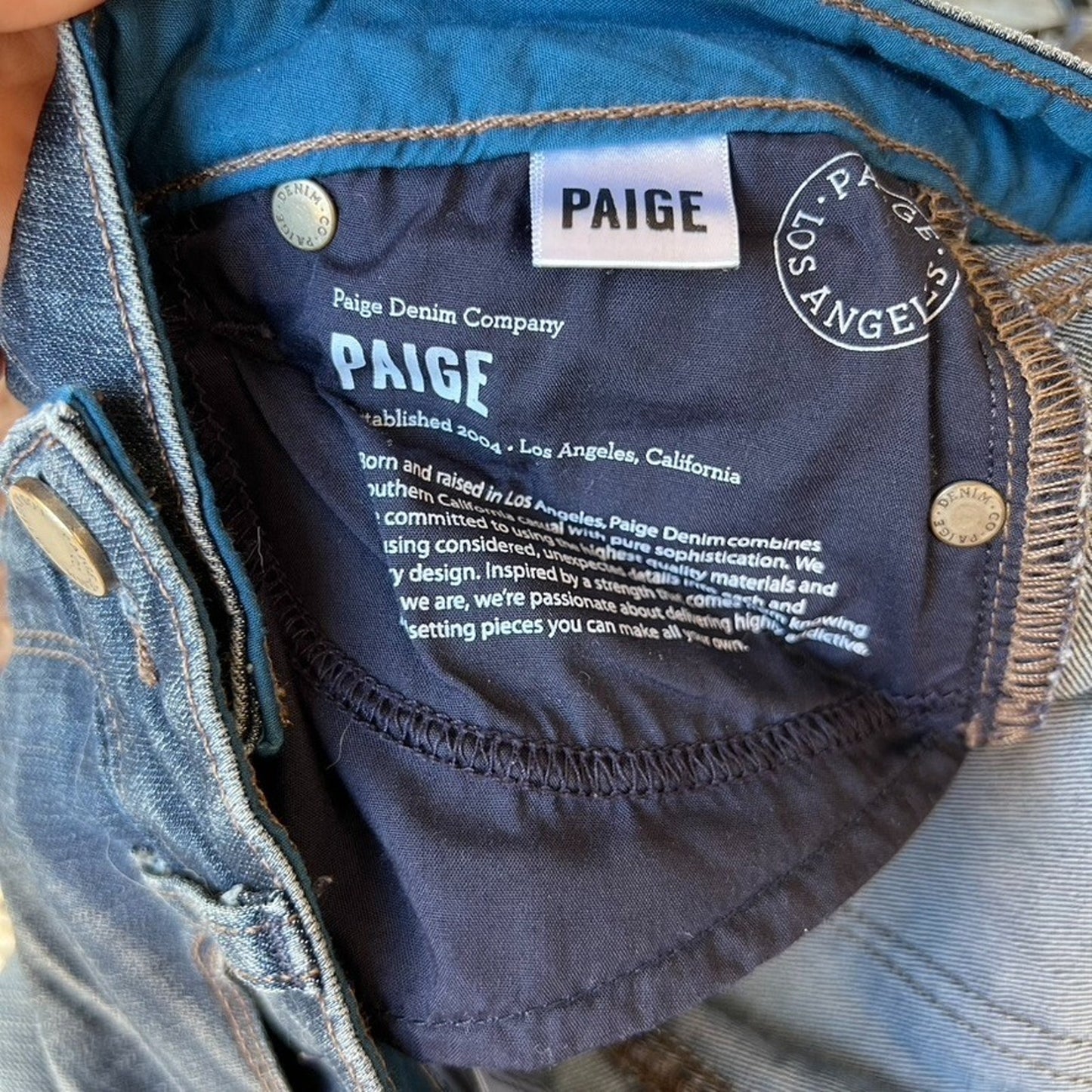 Paige "Jenna" Skyline Skinny Jeans Size 27 Dark Wash Denim Stretch Ankle