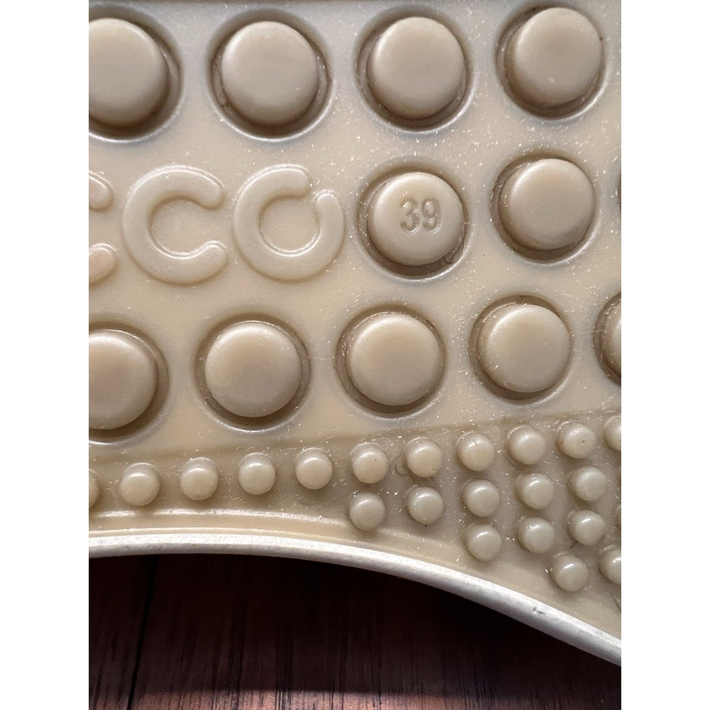 ECCO Soft 7 Limestone Powder Floral Leather Lace Up Womens Shoes Size 8.5
