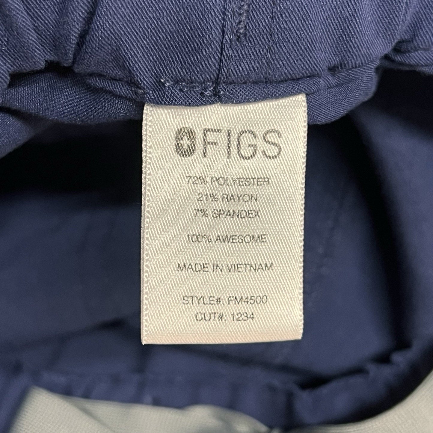 FIGS Pisco Basic Scrub Pants Navy XXL Style FM4500 Cut 1234