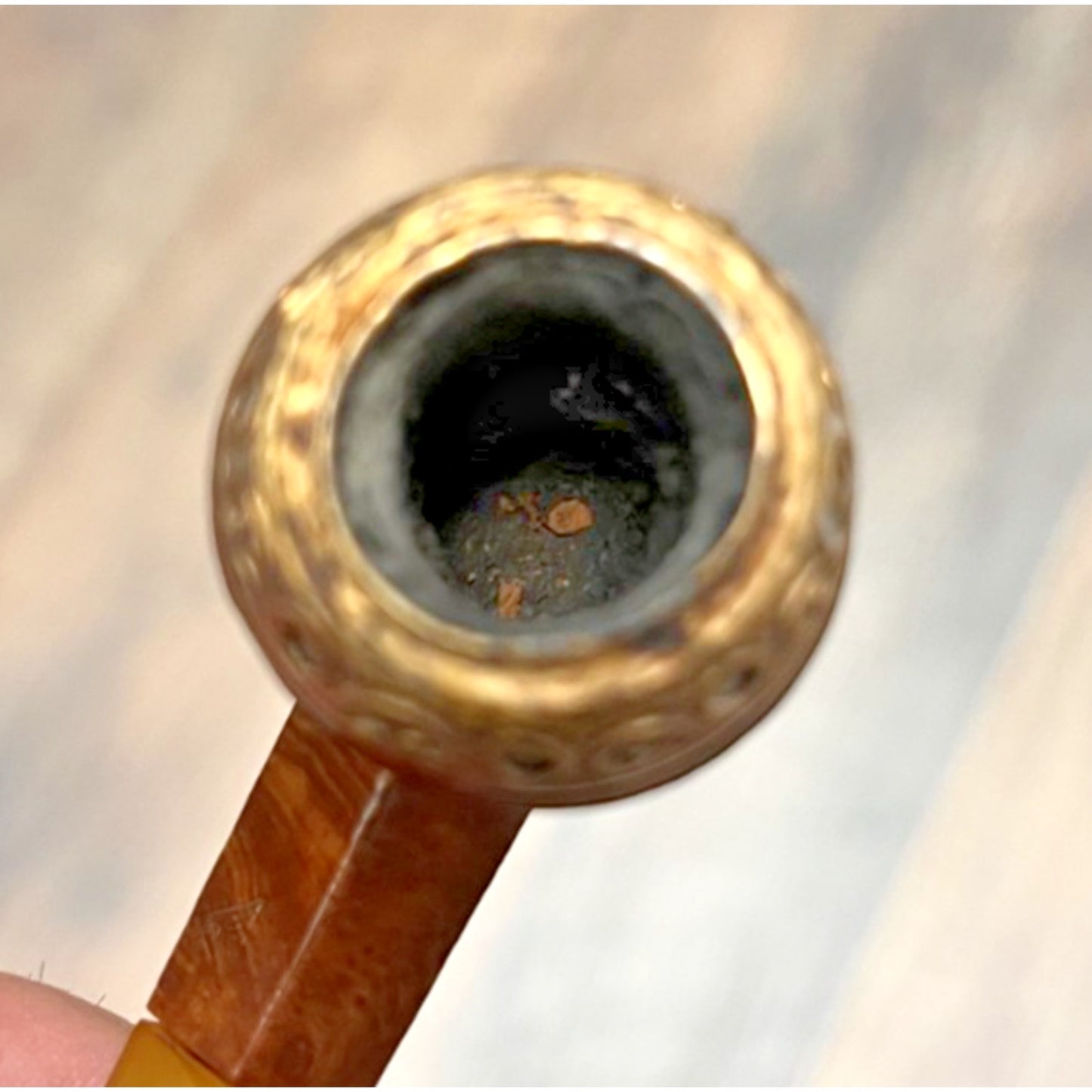 Vintage William Demuth Company Briar Gold Cap 5" Mini Tobacco Pipe