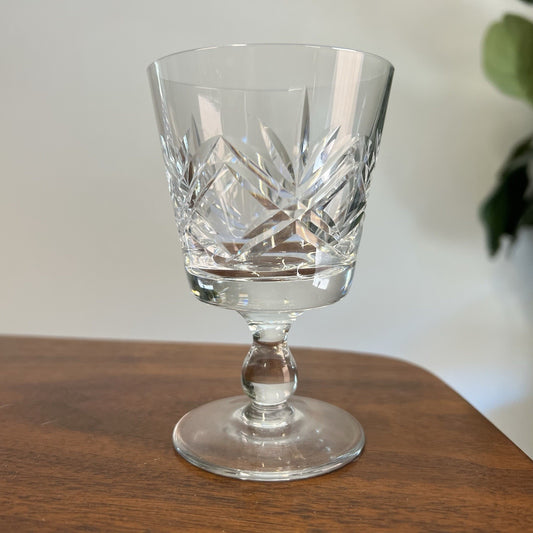 Thomas Webb London Clear Wine Glasses Vintage Barware Regency Old Money Luxury