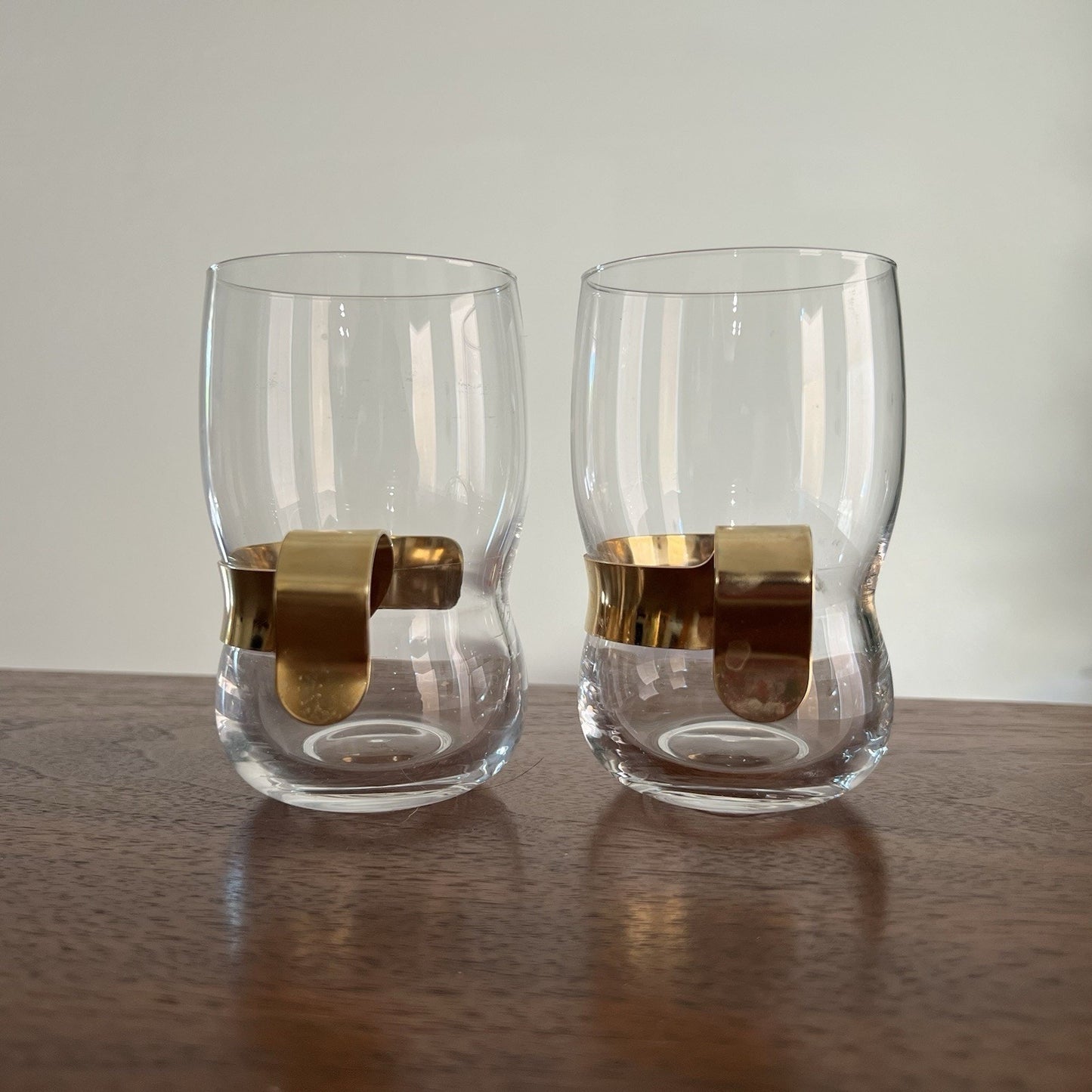 Jorma Vennola Iittala Finnish Tea Glass "Paula" 4.5” Scandinavian MCM Brass