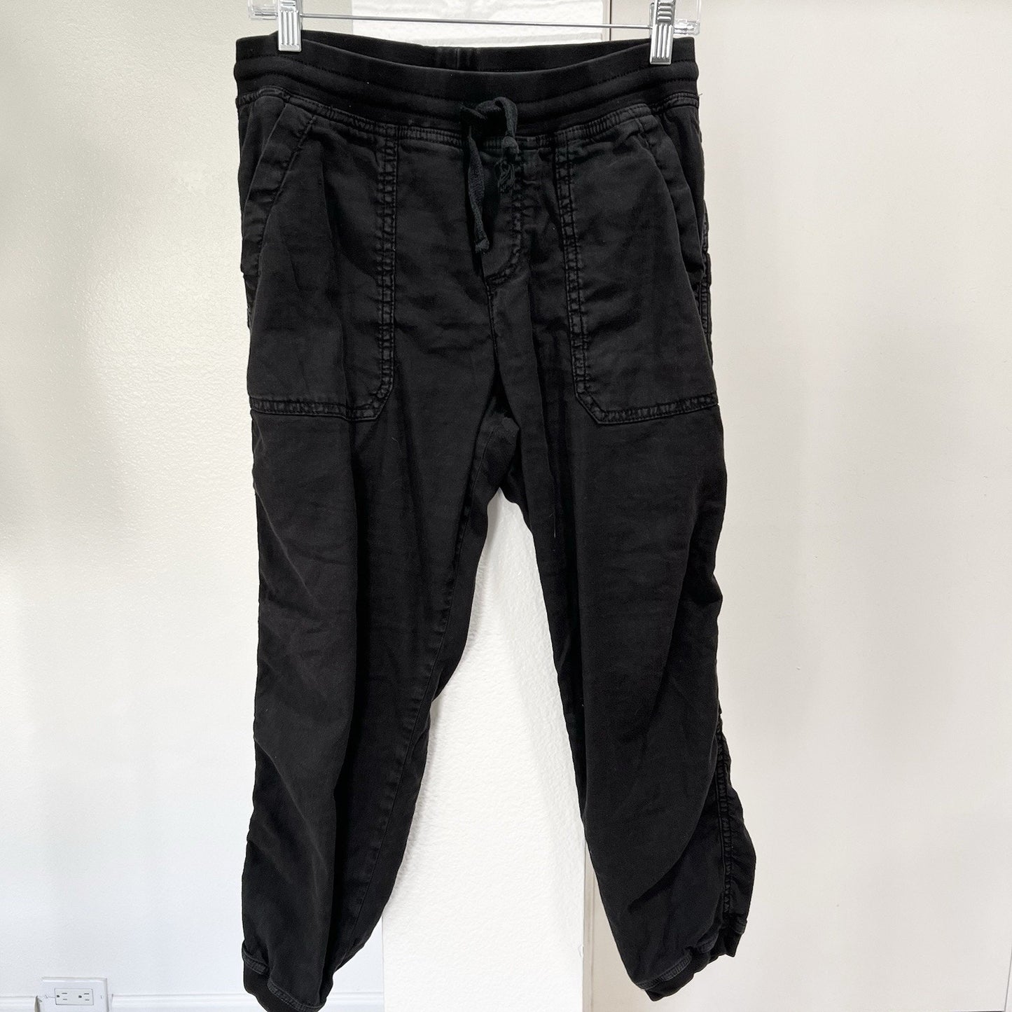 Two Pair Marine Layer (M) Luna Joggers 28” Relaxed Stretch Green Black High Rise