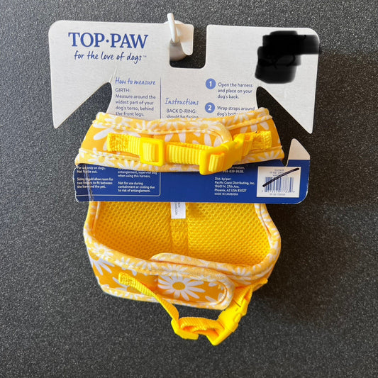 NWT Top Paw XXS Yellow Floral Daisy Comfort Dog Puppy Vest Harness Spring Color
