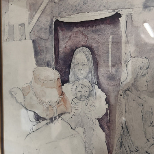 Vtg 1979 Watercolor Original By Stephen Hudson “Jackson Square New Orleans”