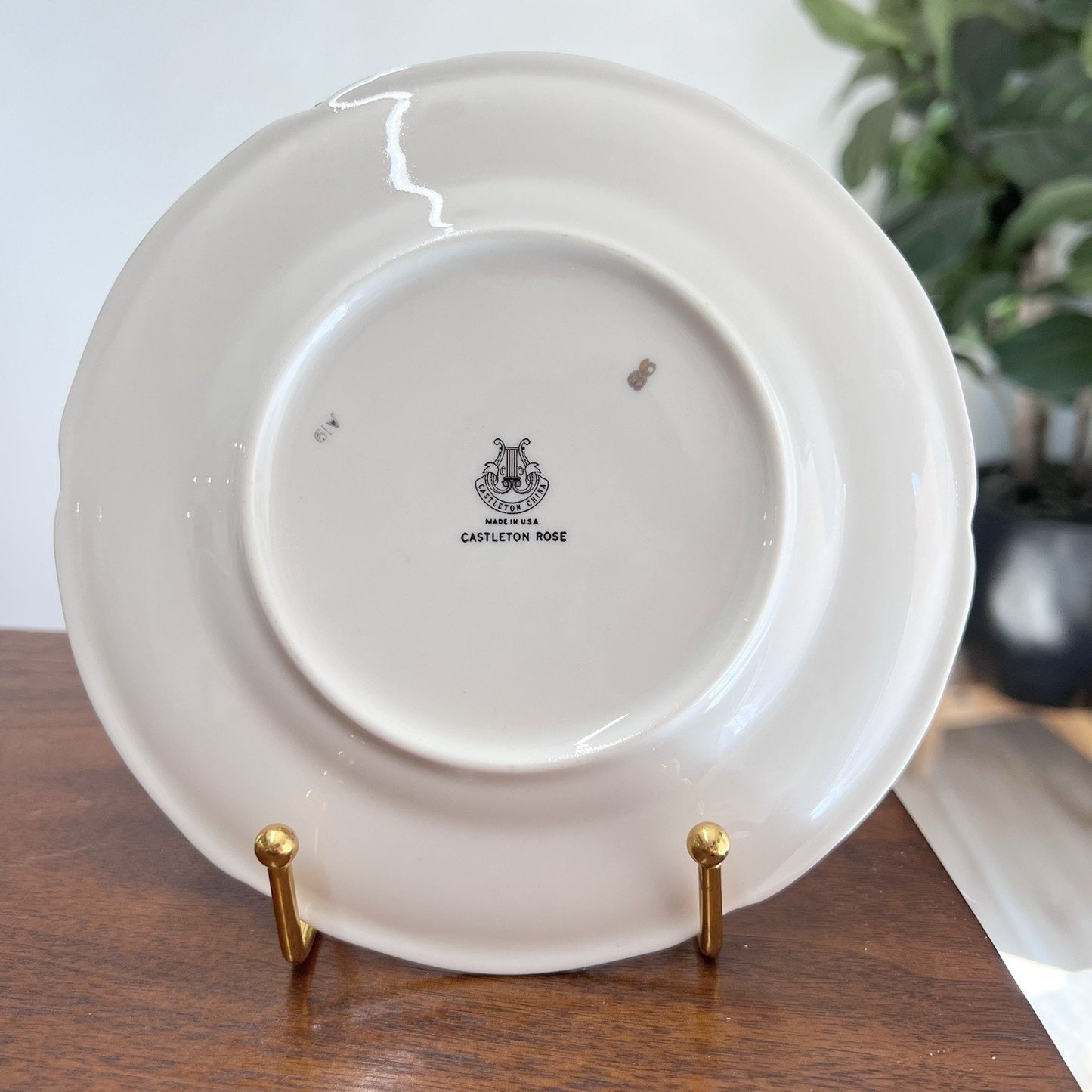 Castleton Rose Bone China 9 Plates 6.5” Bread Butter Romantic Cottage Floral