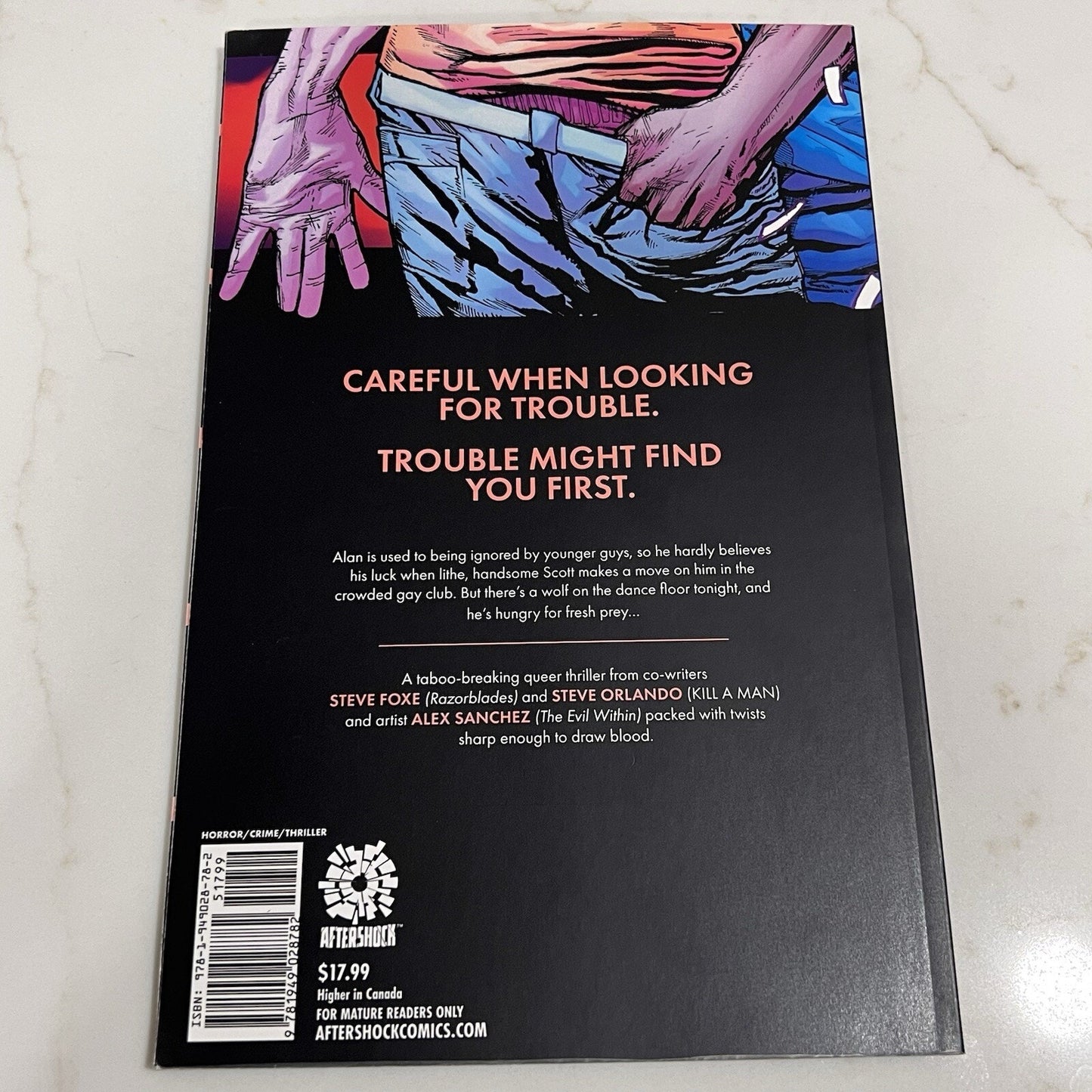 “Party and Prey” Queer Thriller Gay Mystery Horror Graphic Novel LGBTQ+