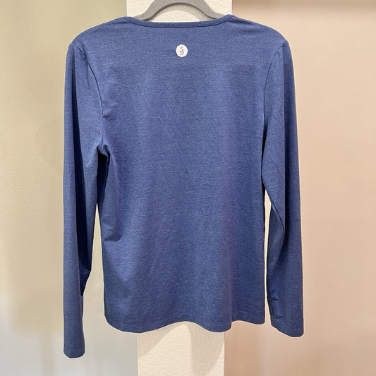 SOLBARI Women’s Long Sleeve (S) Sun Shirt Thumbholes Blue UPF 50+ Lightweight