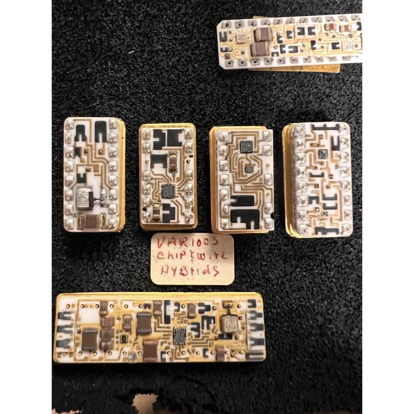 Vintage 1970s Aerospace Military Medical Hybrid Microcircuit Display Lot L1011