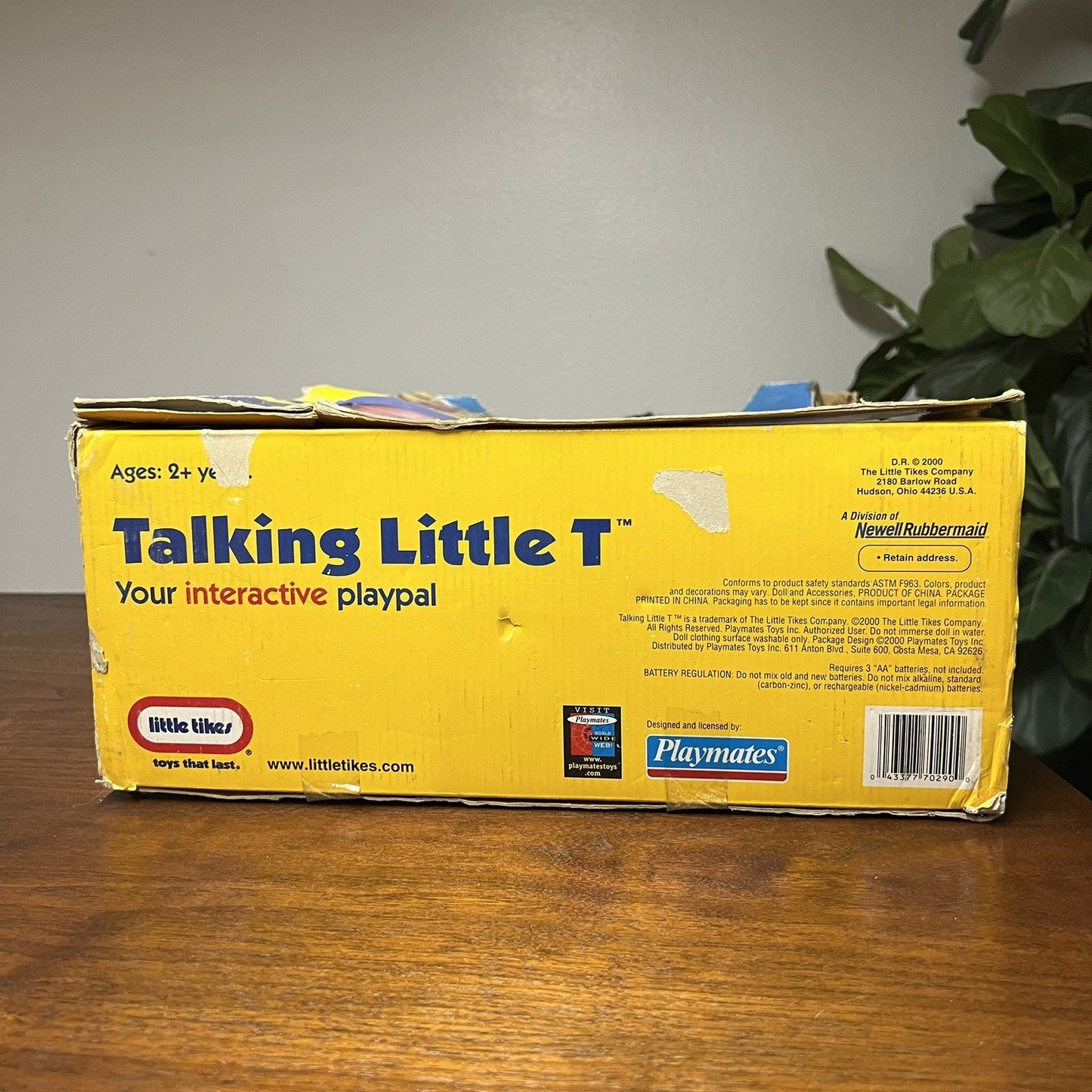NIB Little Tikes Talking T Interactive Playpal Black Brown Boy Doll Playmates