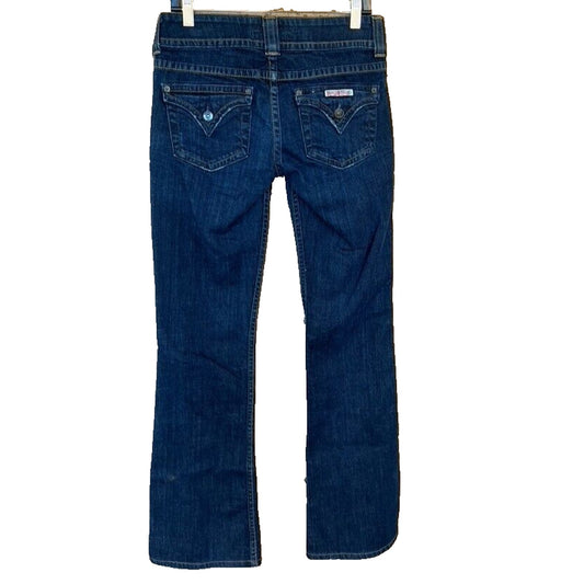 Hudson Jeans Signature Boot Cut Sz 27 Dark Wash Low Rise Flare Leg 30.5" Inseam