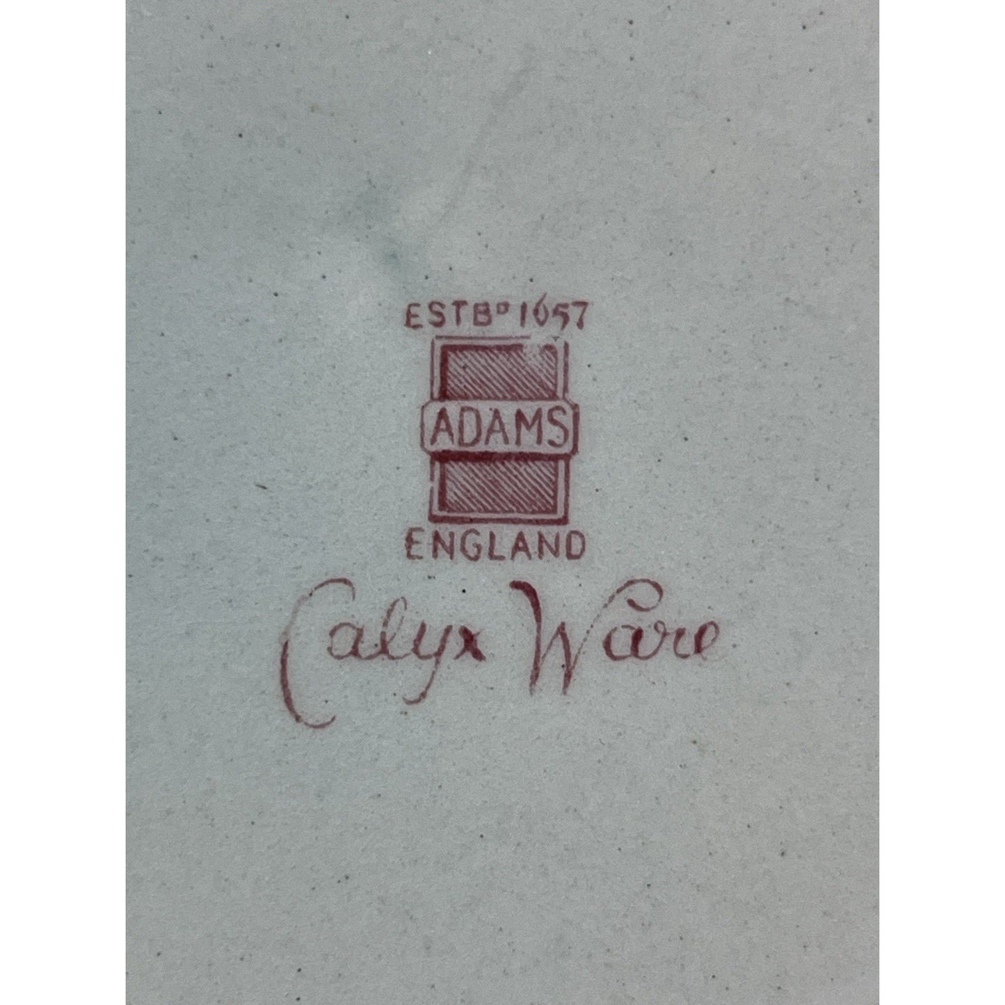 3 x Adams Calyx Ware Singapore Bird 10” Dinner Plates Older Red Backstamp