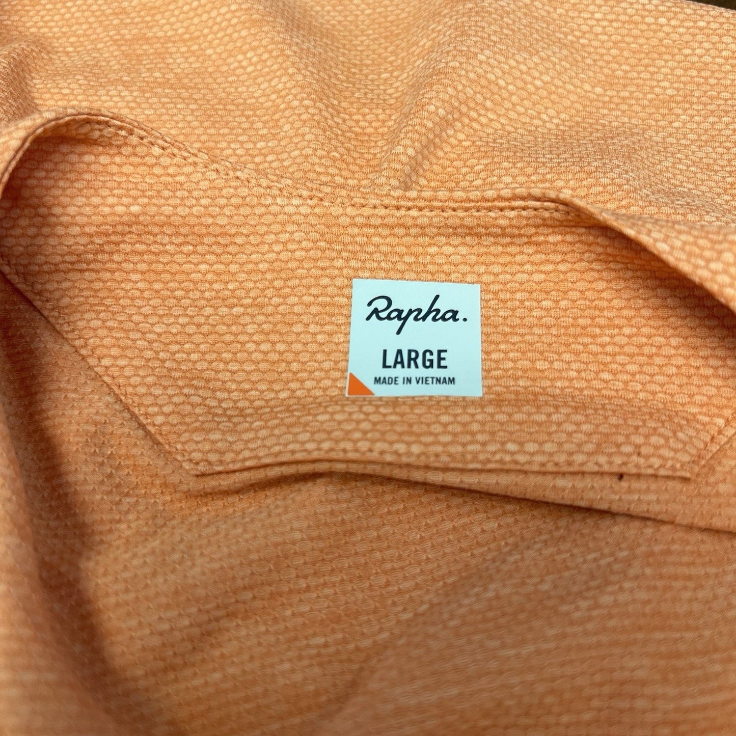 NWOT Rapha Women Trail 3/4 Sleeve Jersey (L) Orange Black Biking Cycling MTB