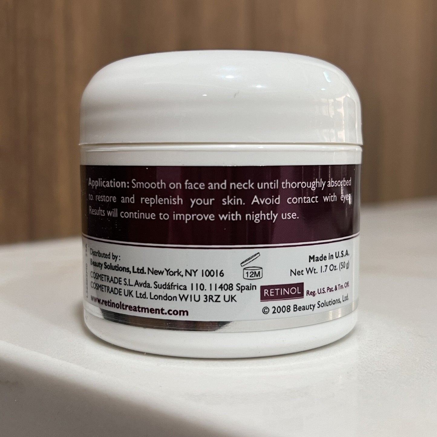 NEW Skincare Cosmetics RETINOL Vitamin A Night Cream Anti-Aging Resurface Aminos