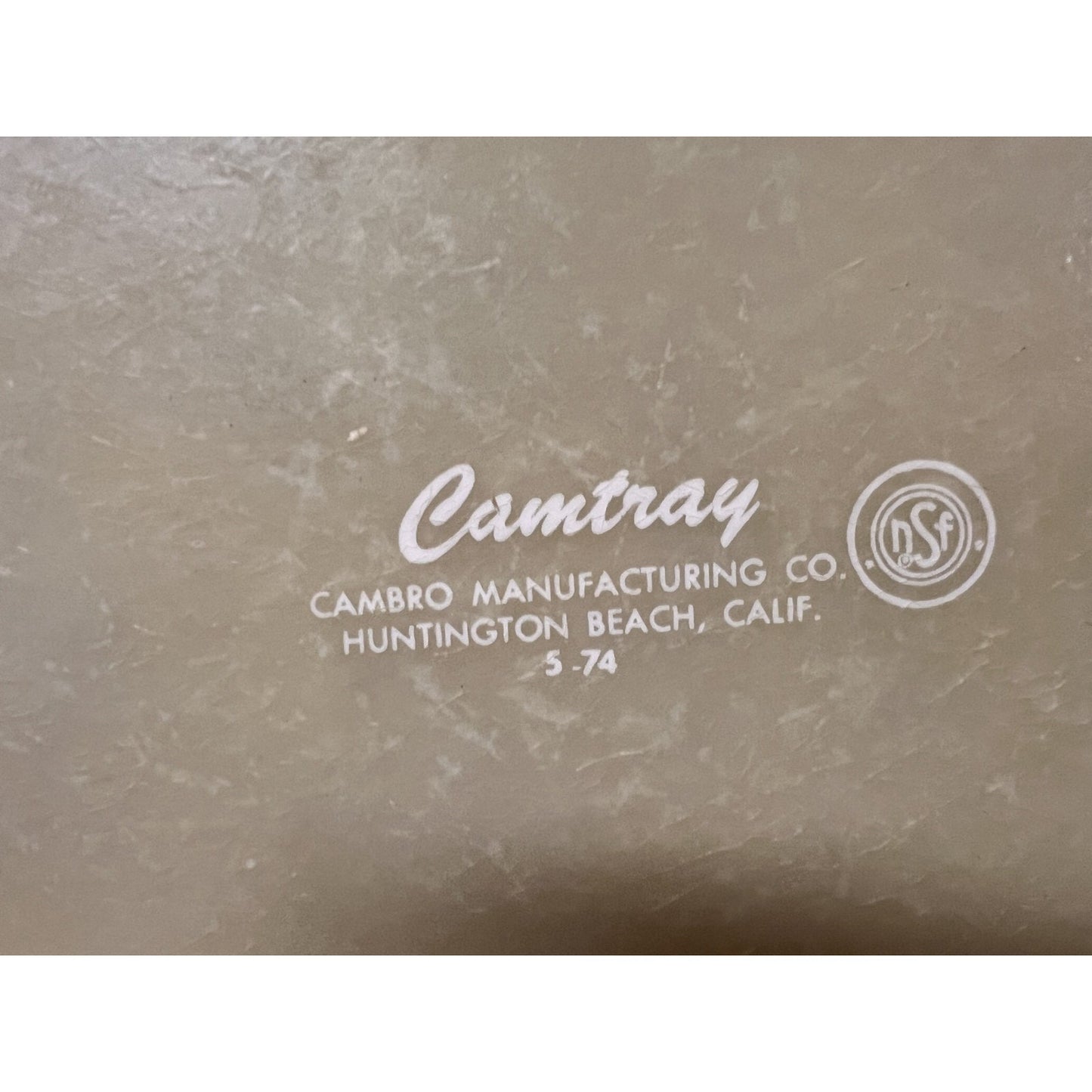 Vtg 1960s / 1970s Camtray Forum Cafeteria MCM Fiberglass Tray by Cambro Mfg Co