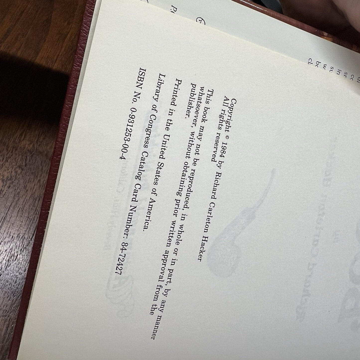 Signed 1st Edition Ultimate Pipe Book 1st Print Richard Carleton Hacker 1984 HC