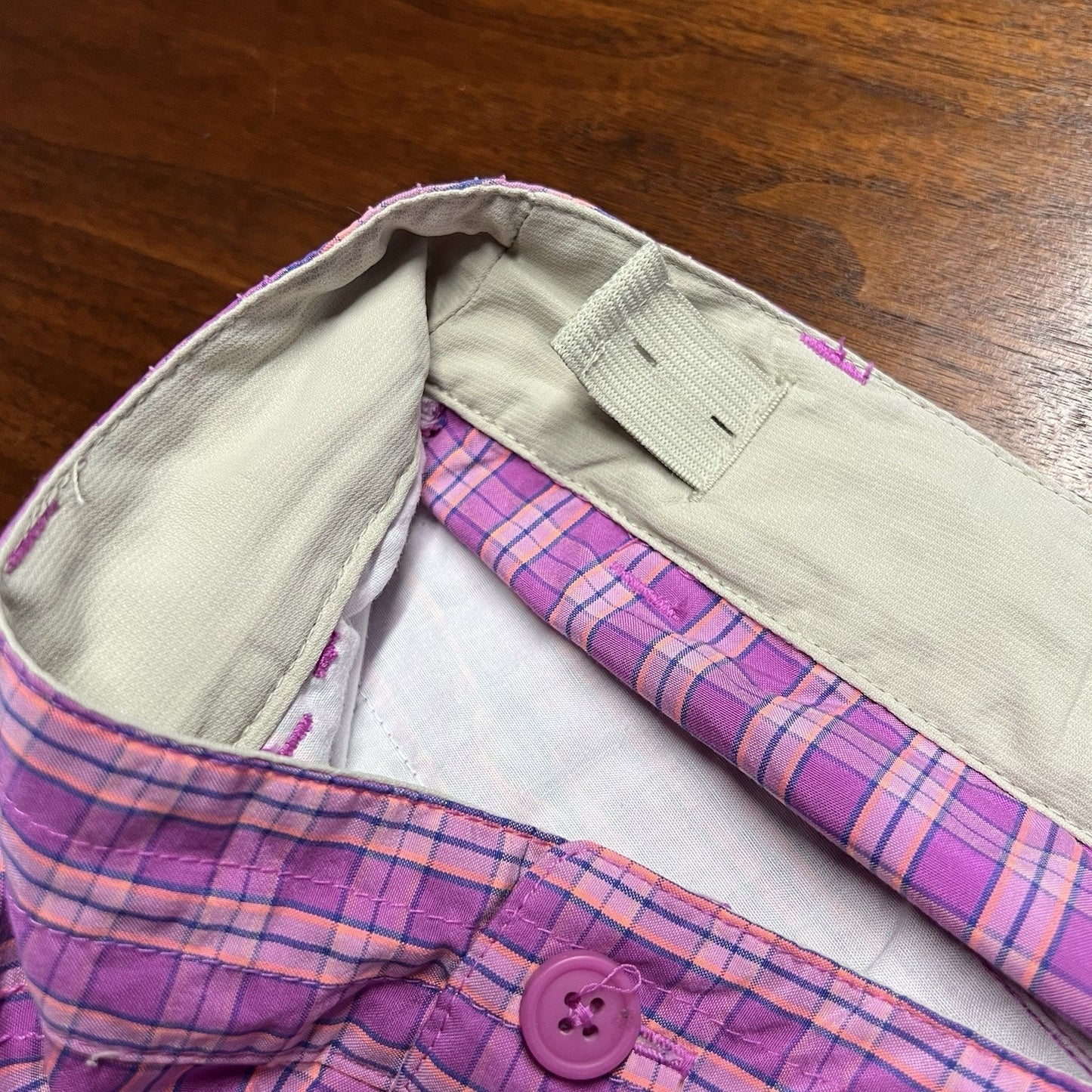Columbia Omni-Shade Girls Shorts Medium 10/12 Adjustable Hiking Outdoor Purple