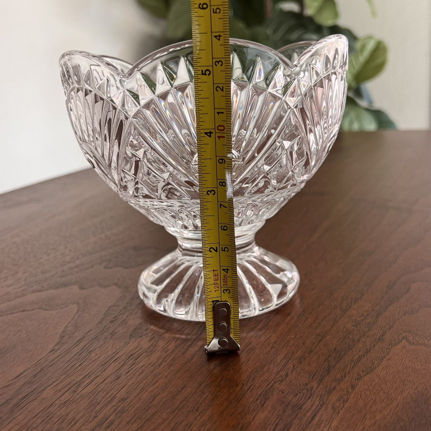 RARE Freedom by Godinger 24% Lead Crystal Irish Candy Dish Vintage Brilliant Cut
