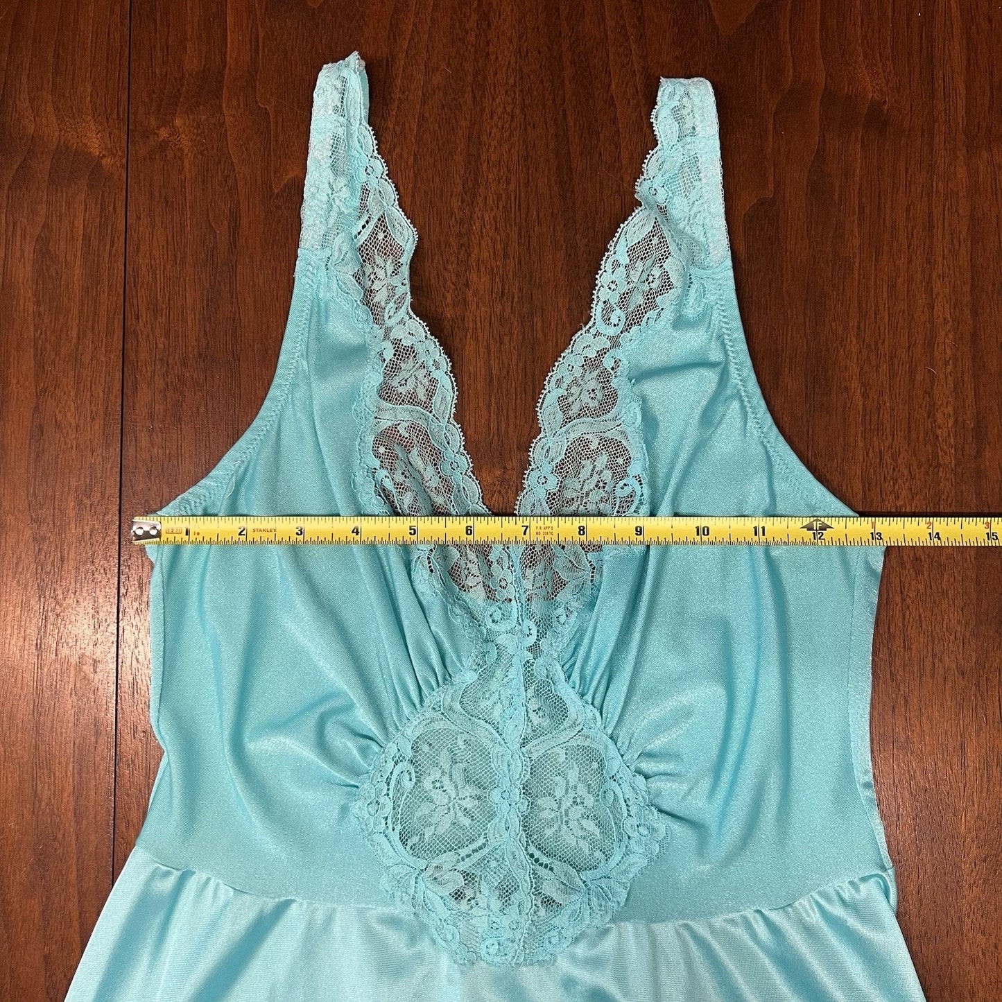 OLGA Bodysilk Peignoir Lace Trimmed Nightgown (L) Coquette Slip Dress Vintage
