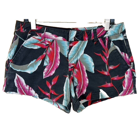 Y2K Volcom Frochickie Chino Low Rise Tropical Floral Skater Surf Vintage Beach