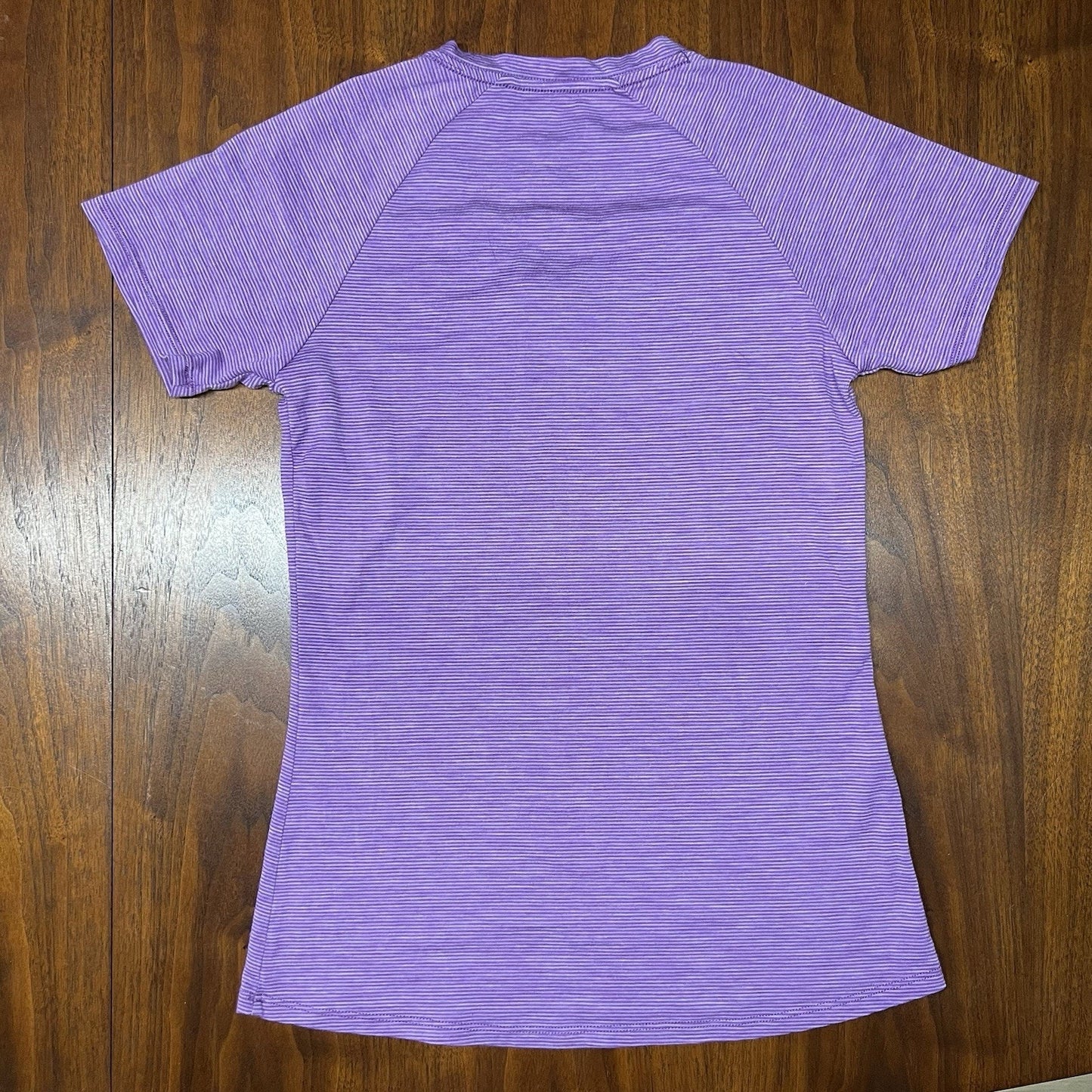 WOOLX Mia XS T-Shirt Women Purple V Neck Layering Merino