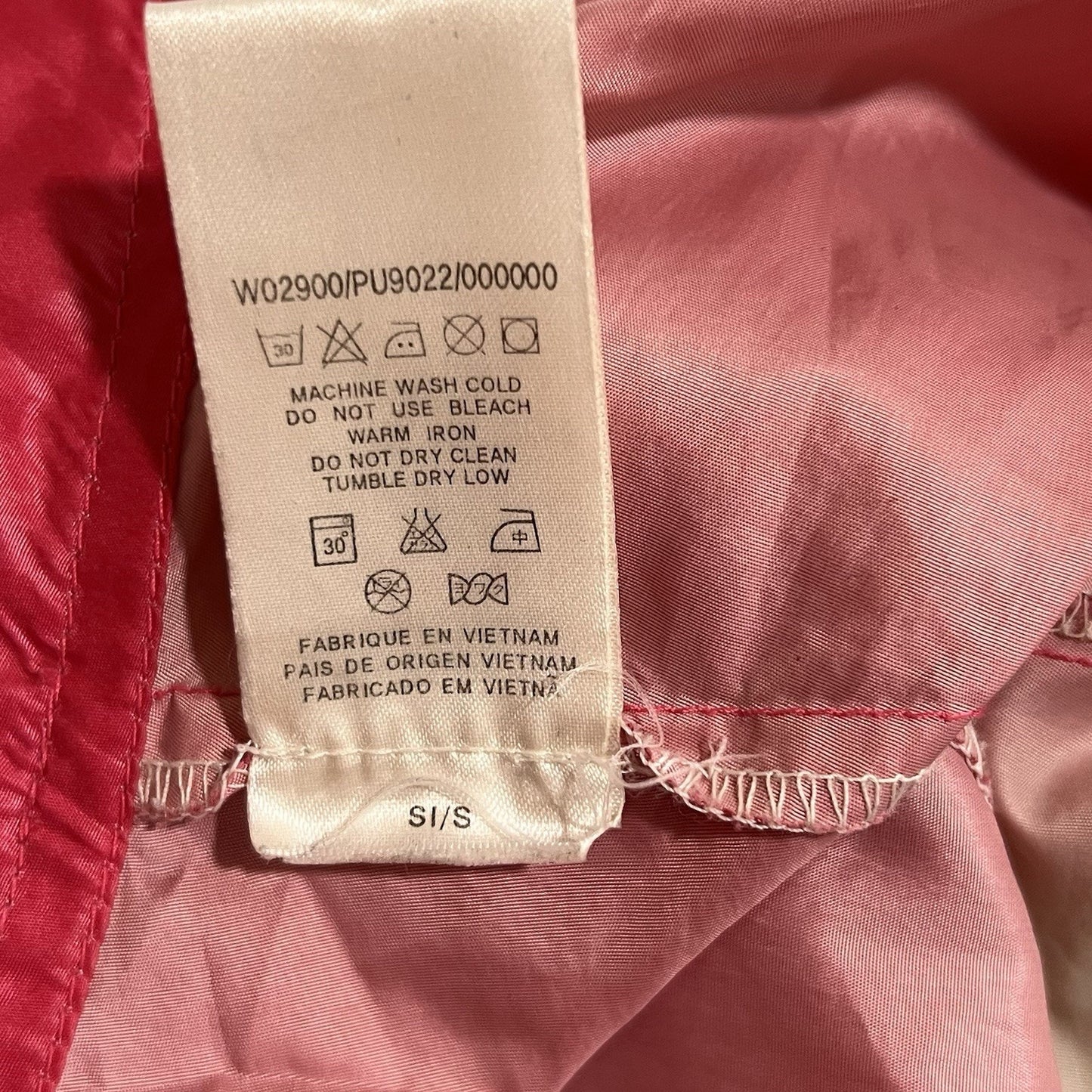 Miss Sixty XS Moto Jacket Windbreaker Y2K Pink Ombré Iconic McBling Eurotrash