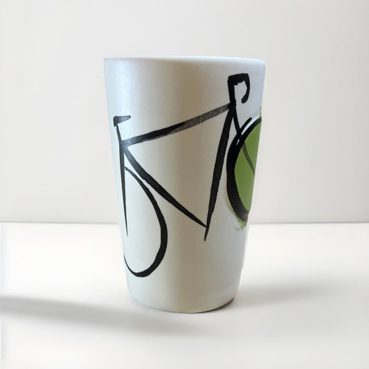 Starbucks Dot Collection Green Bicycle Coffee Mug Ceramic Cup 16 Oz 2015