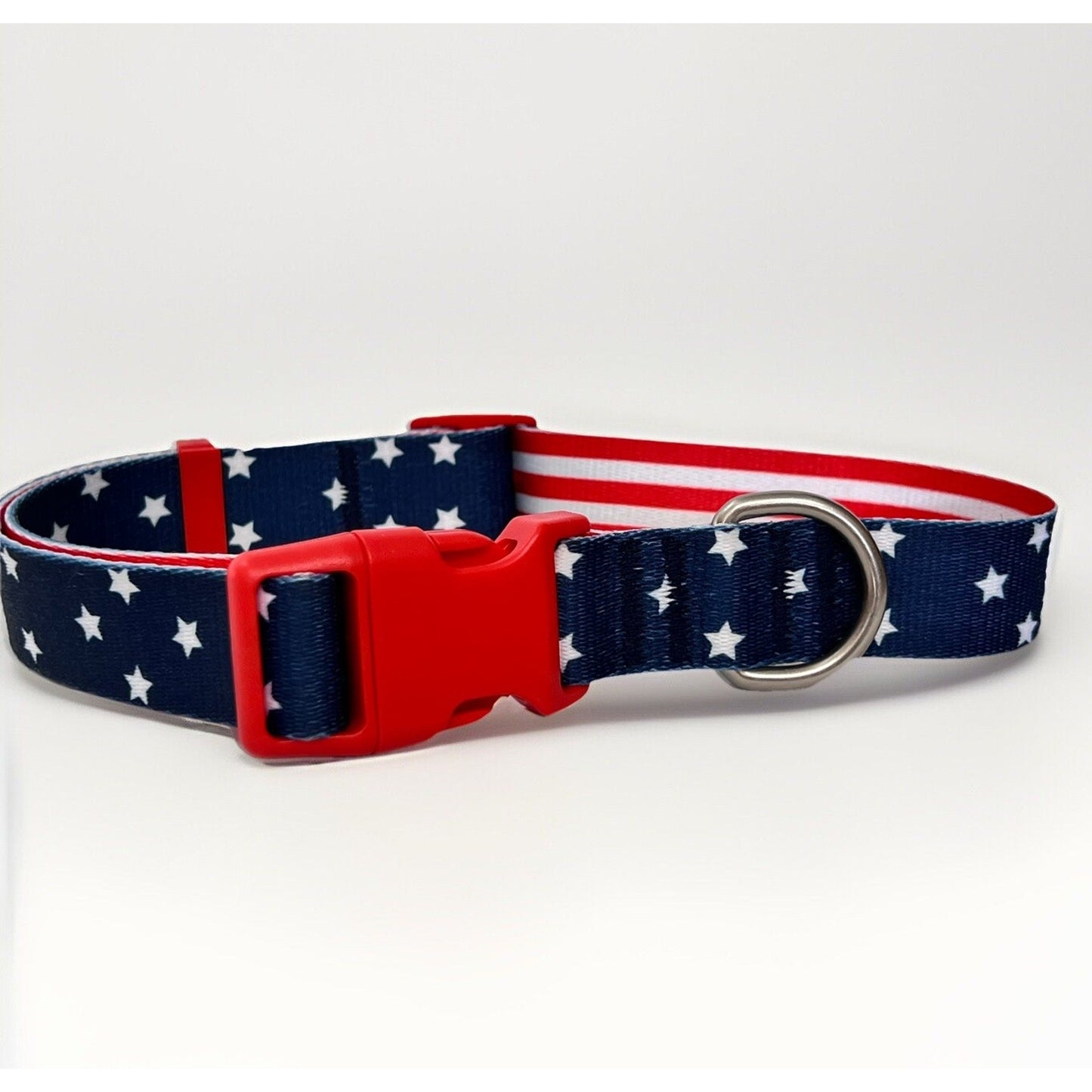 NWOT Top Paw (L) American Puppy Dog Collar Red White Blue Stars Stripes July 4th