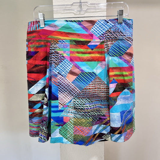 Dona Jo Ultimate Skort 17” (3) 32” Waist Pickleball Tennis Pockets Loud Funky