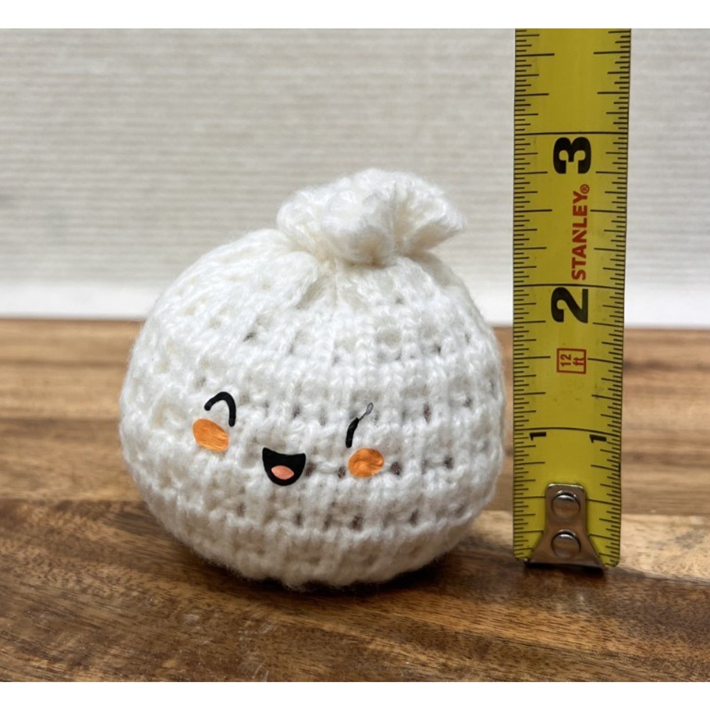 NEW Hand Crocheted Smiling Dumpling Foot Bag / Hackysack Durable Indoor/Outdoor
