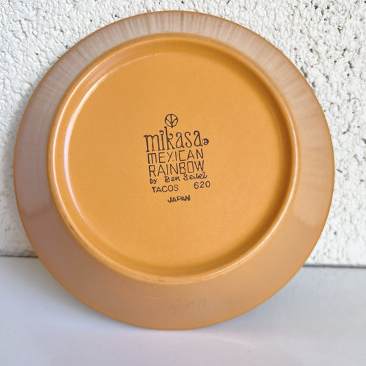 RARE (6) Mikasa Mexican Rainbow “Tacos” Ben Seibel Bowls 8” MCM Retro Stoneware