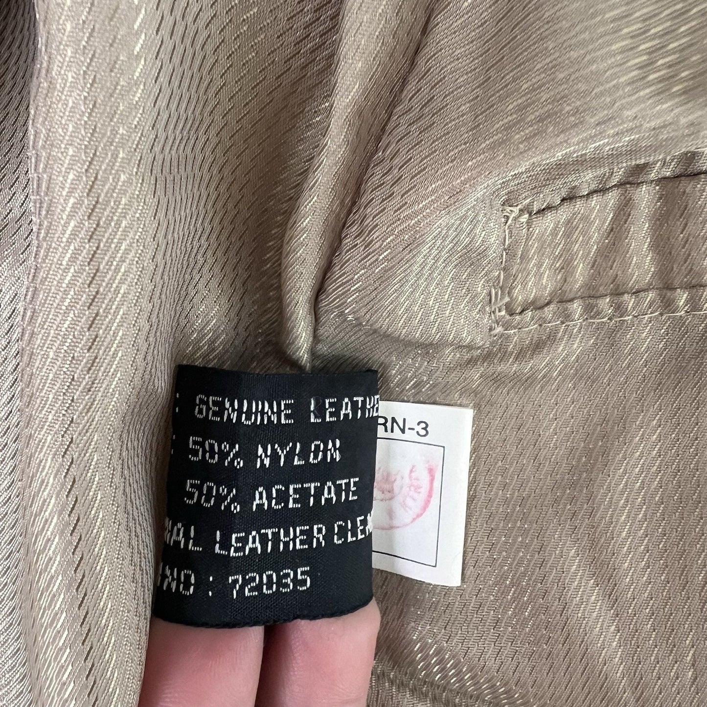 Adler Collection Women (M) Metallic Beige Leather Jacket 90s Y2K Vintage Classic
