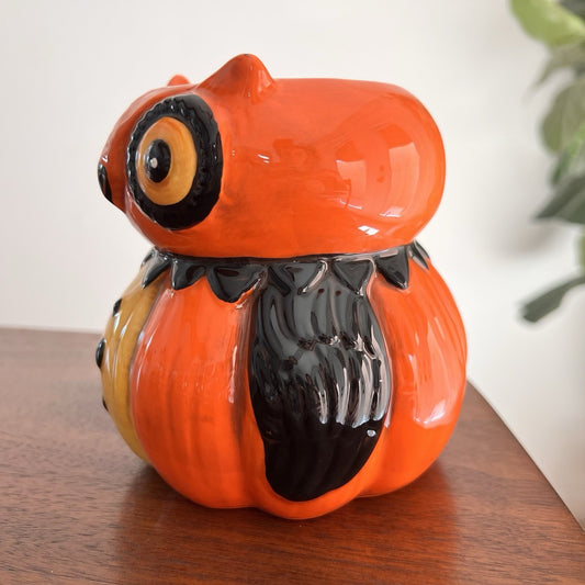 Johanna Parker Halloween Pumpkin Owl Mug Retro Kitsch Carnival Anthropomorphic