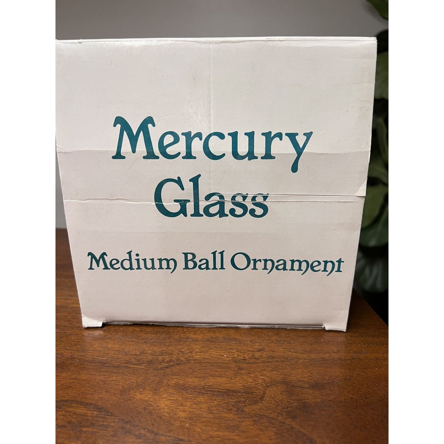 9” Department 56 Pink Hand Blown Mercury Glass Medium Ball Ornament #4839-9