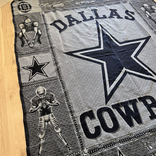 Vintage Dallas Cowboys Tapestry Blanket Throw NFL Football 76 x 93” XL