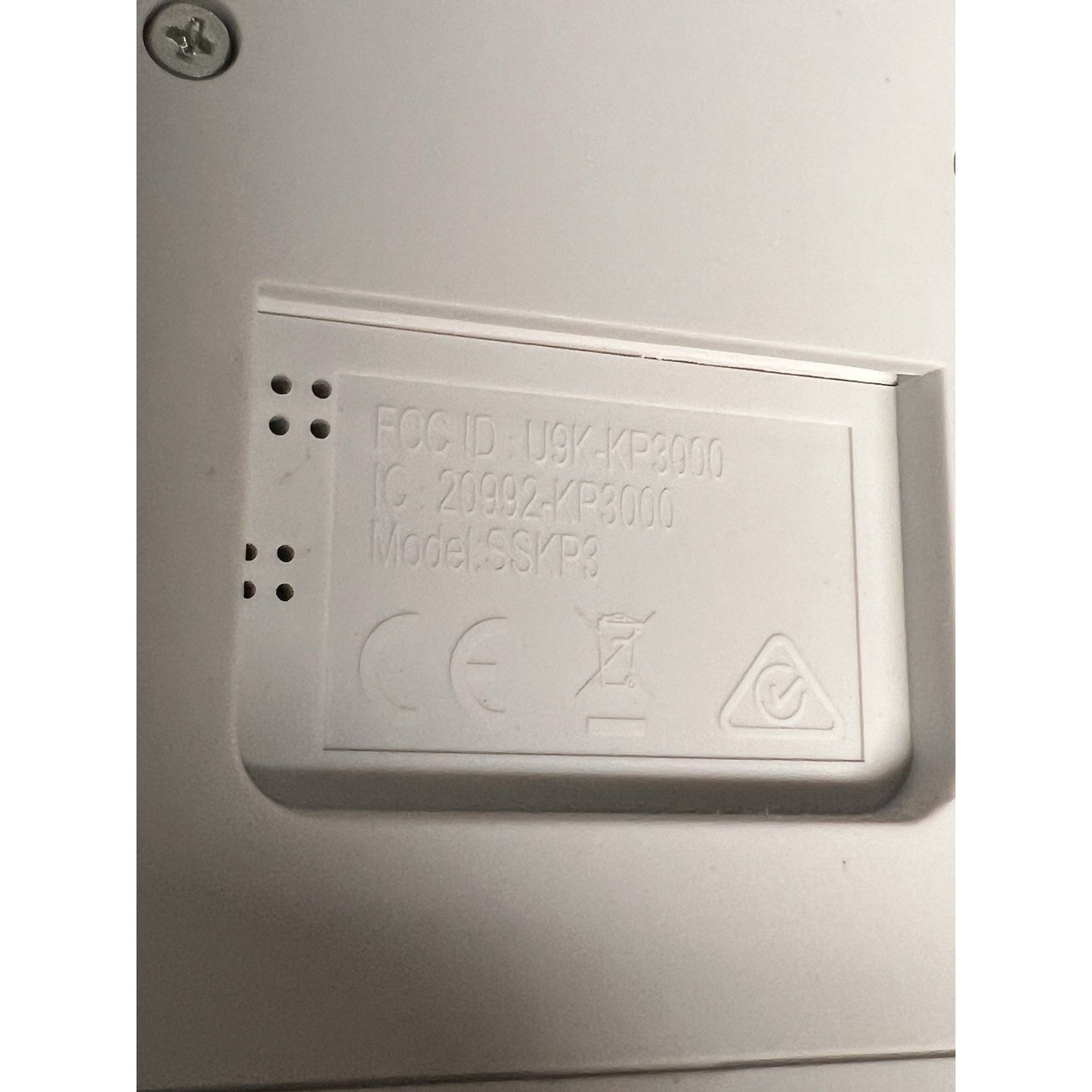 SimpliSafe Alarm Security Wireless Keypad Pinpad SSKP3 White