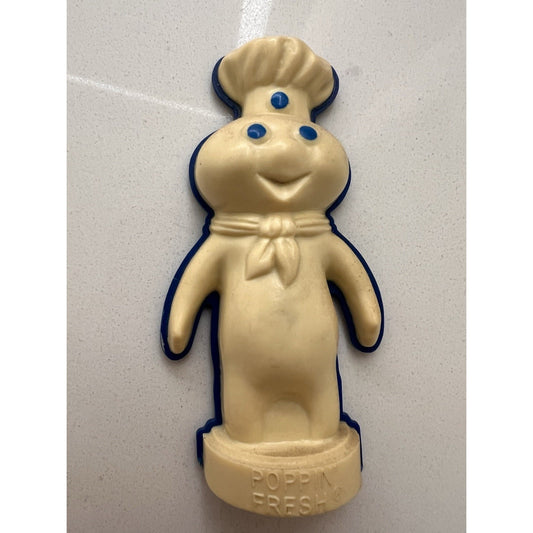 Vintage Pair of Pillsbury Dough Boy Pop N Fresh & Poppie Refrigerator Magnets