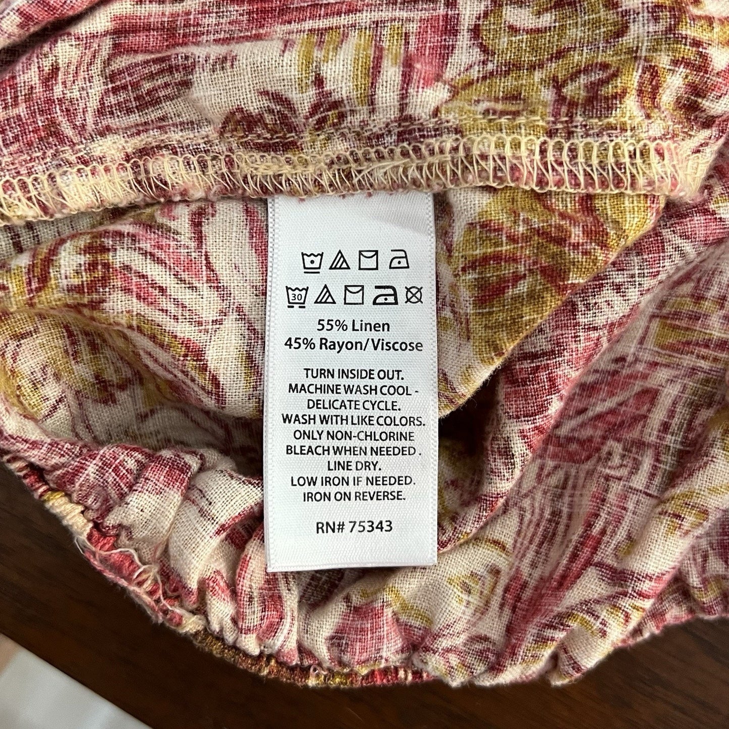 Anthropologie Joie Tropical Print Linen Blend High Rise Shorts (L 31”) Vacation