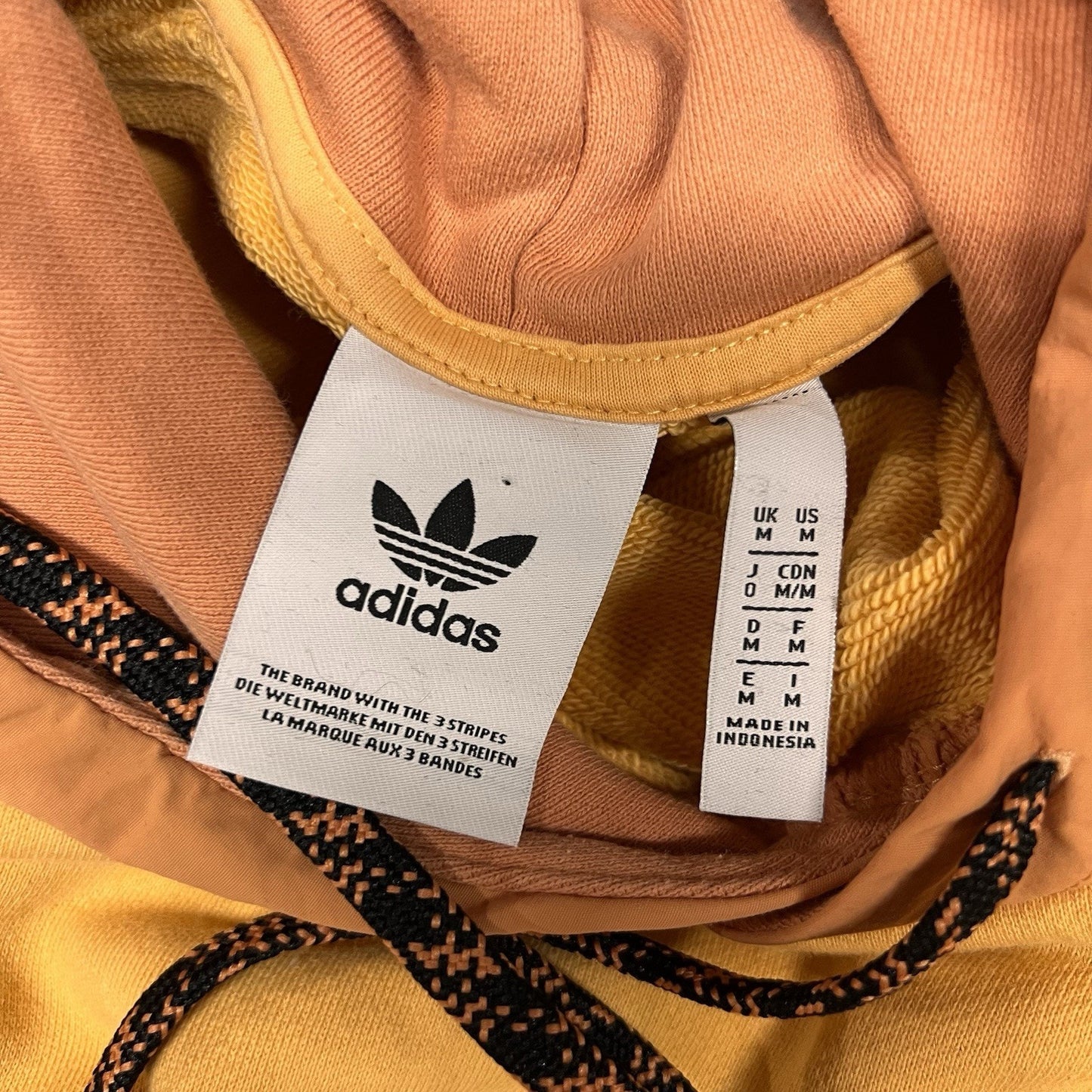 adidas Originals Men's R.Y.V. Utility Hoodie Orange Colorblock Retro Streetwear