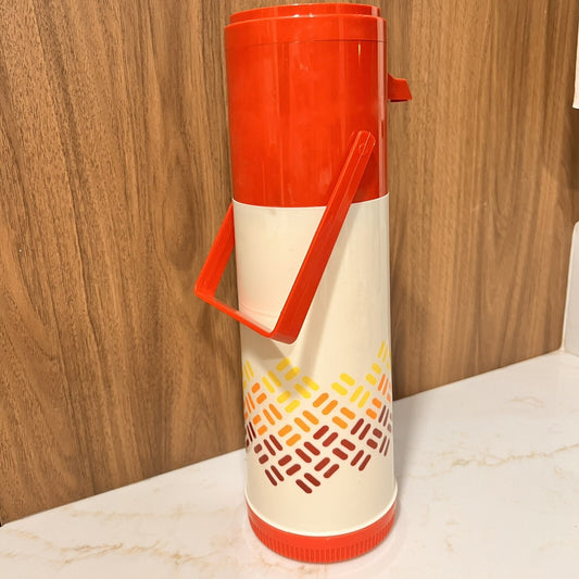 70’s Retro Aladdin Thermos PUMP-A-DRINK Hot or Cold Dispenser 1 QT Vintage Campy