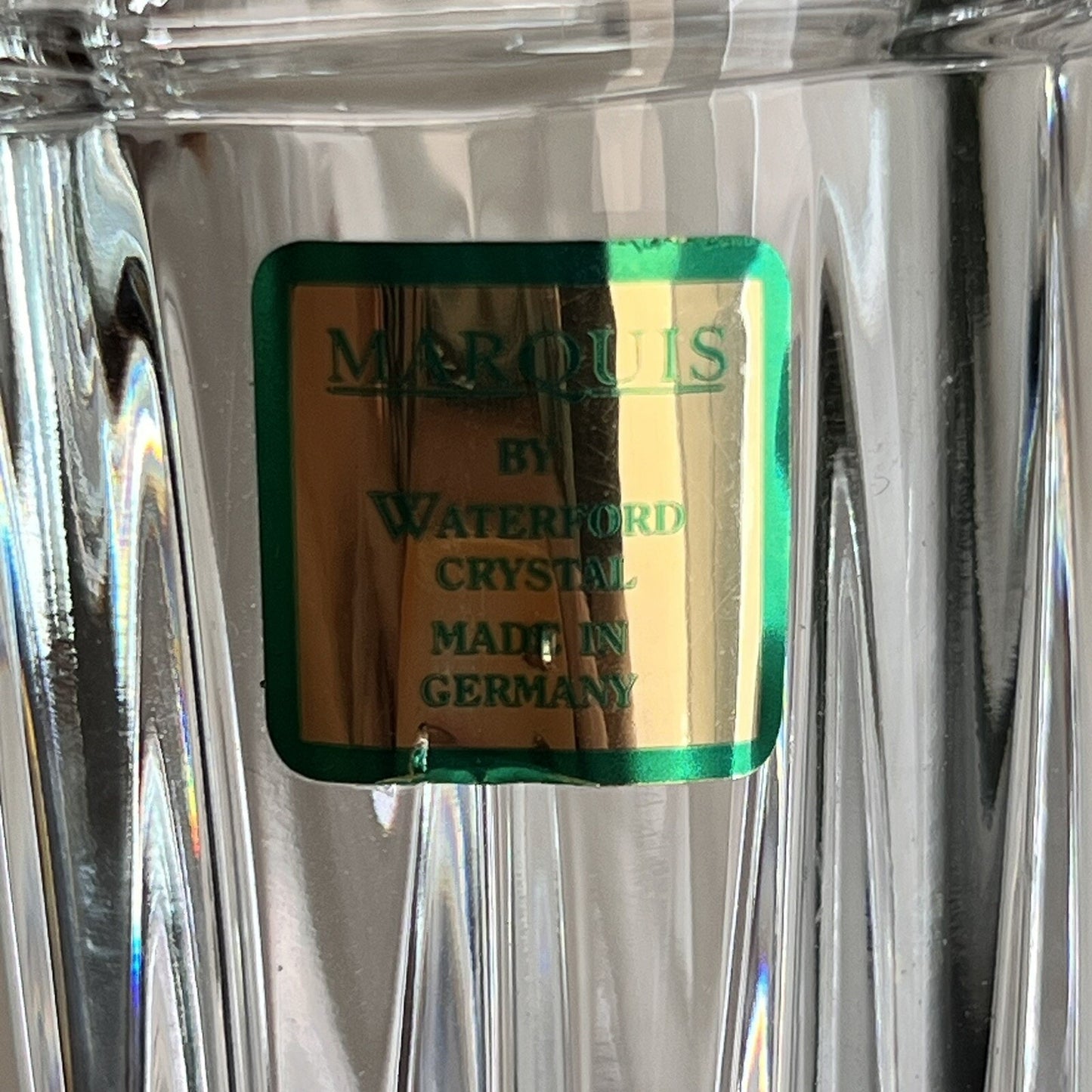 Pair of Marquis By Waterford Fine Cut Crystal Reversible Vase Candle Holder 7”