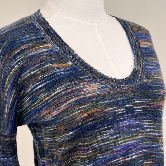 Zadig & Voltaire Deluxe XS Cashmere Sweater Luxury Soft French Parisian Raw Hem